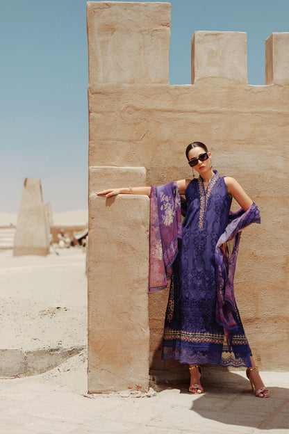 Noor By Saadia Asad | Eid Handwork Laserkari Lawn 24 | D3 - Designer Dress with Intricate embroidery and embellishments. Shop elegent wedding dress at Maria Faisal.
