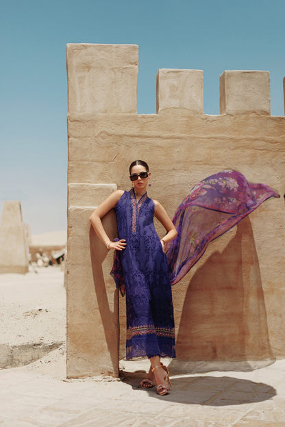 Noor By Saadia Asad | Eid Handwork Laserkari Lawn 24 | D3 - Designer Dress with Intricate embroidery and embellishments. Shop elegent wedding dress at Maria Faisal.