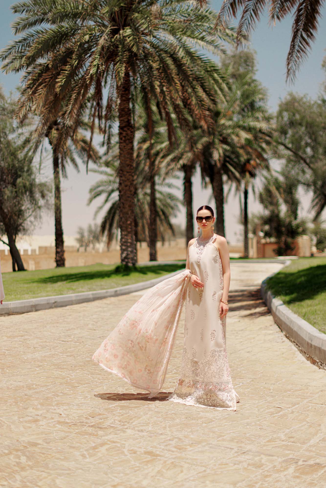 Noor By Saadia Asad | Eid Handwork Laserkari Lawn 24 | D2 - Designer Dress with Intricate embroidery and embellishments. Shop elegent wedding dress at Maria Faisal.