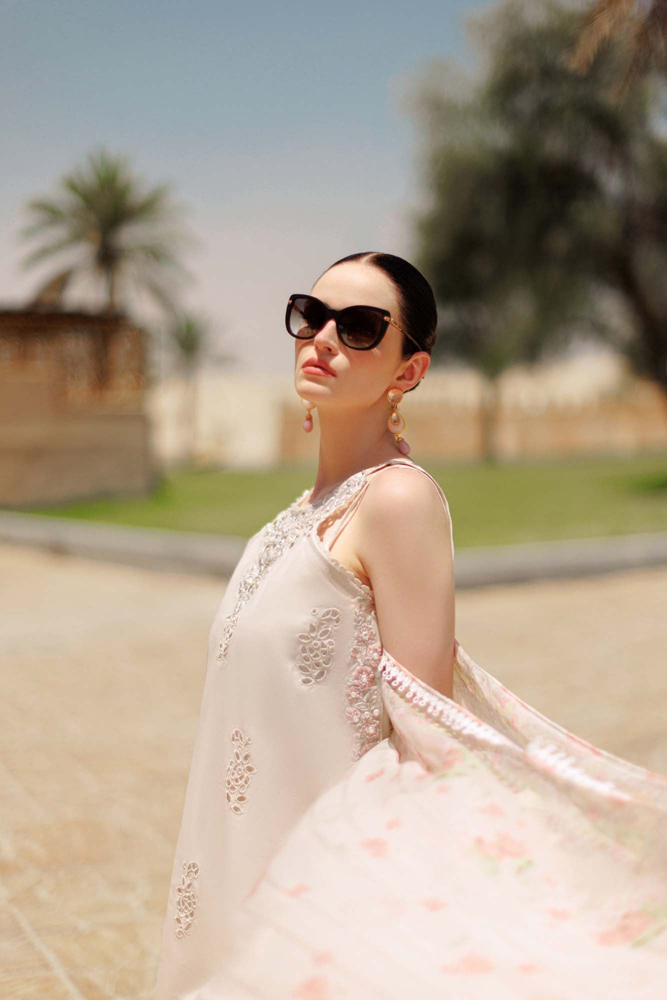 Noor By Saadia Asad | Eid Handwork Laserkari Lawn 24 | D2 - Designer Dress with Intricate embroidery and embellishments. Shop elegent wedding dress at Maria Faisal.