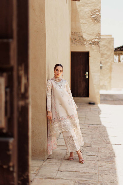 Noor By Saadia Asad | Eid Handwork Laserkari Lawn 24 | D2 - Designer Dress with Intricate embroidery and embellishments. Shop elegent wedding dress at Maria Faisal.