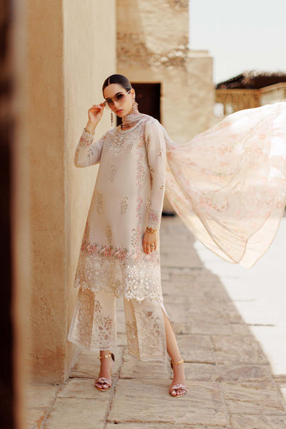 Noor By Saadia Asad | Eid Handwork Laserkari Lawn 24 | D2 - Designer Dress with Intricate embroidery and embellishments. Shop elegent wedding dress at Maria Faisal.