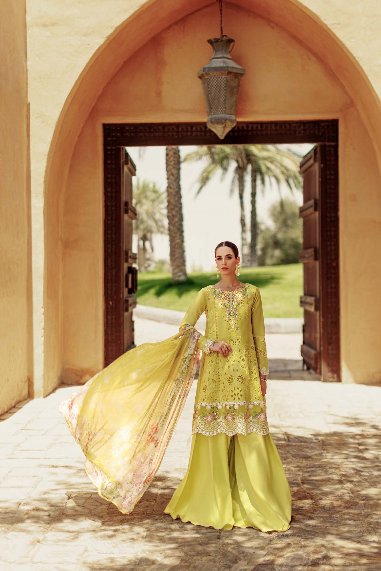 Noor By Saadia Asad | Eid Handwork Laserkari Lawn 24 | D1 - Designer Dress with Intricate embroidery and embellishments. Shop elegent wedding dress at Maria Faisal.