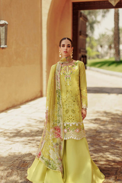 Noor By Saadia Asad | Eid Handwork Laserkari Lawn 24 | D1 - Designer Dress with Intricate embroidery and embellishments. Shop elegent wedding dress at Maria Faisal.