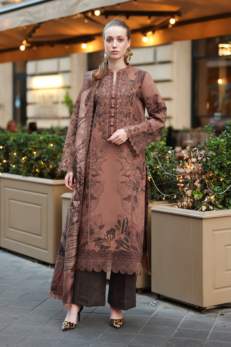 Rangrasiya | Lifestyle Winter Edit 25 | Grace - Casual Dress - available at Maria Faisal in UK and USA.