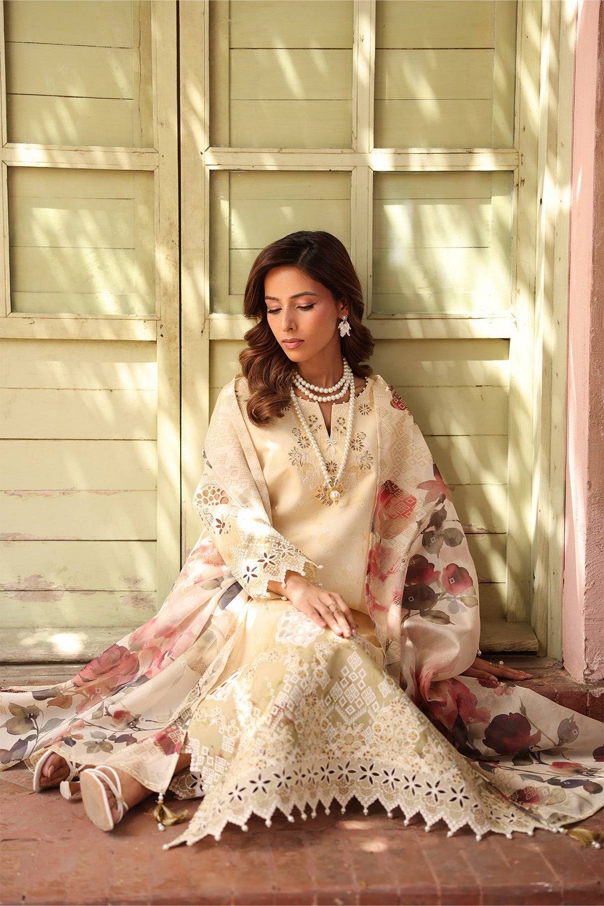 Alizeh | Embroidered Printed Festive Edit 25 | AF-EPL-7038-MIA by Maria Faisal - Registered Vendor of : Alizeh - type : Ladies Clothes - 100% original wedding dresses