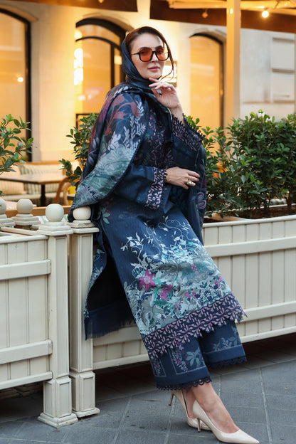 Rangrasiya | Lifestyle Winter Edit 25 | ISLA - Casual Dress - available at Maria Faisal in UK and USA.