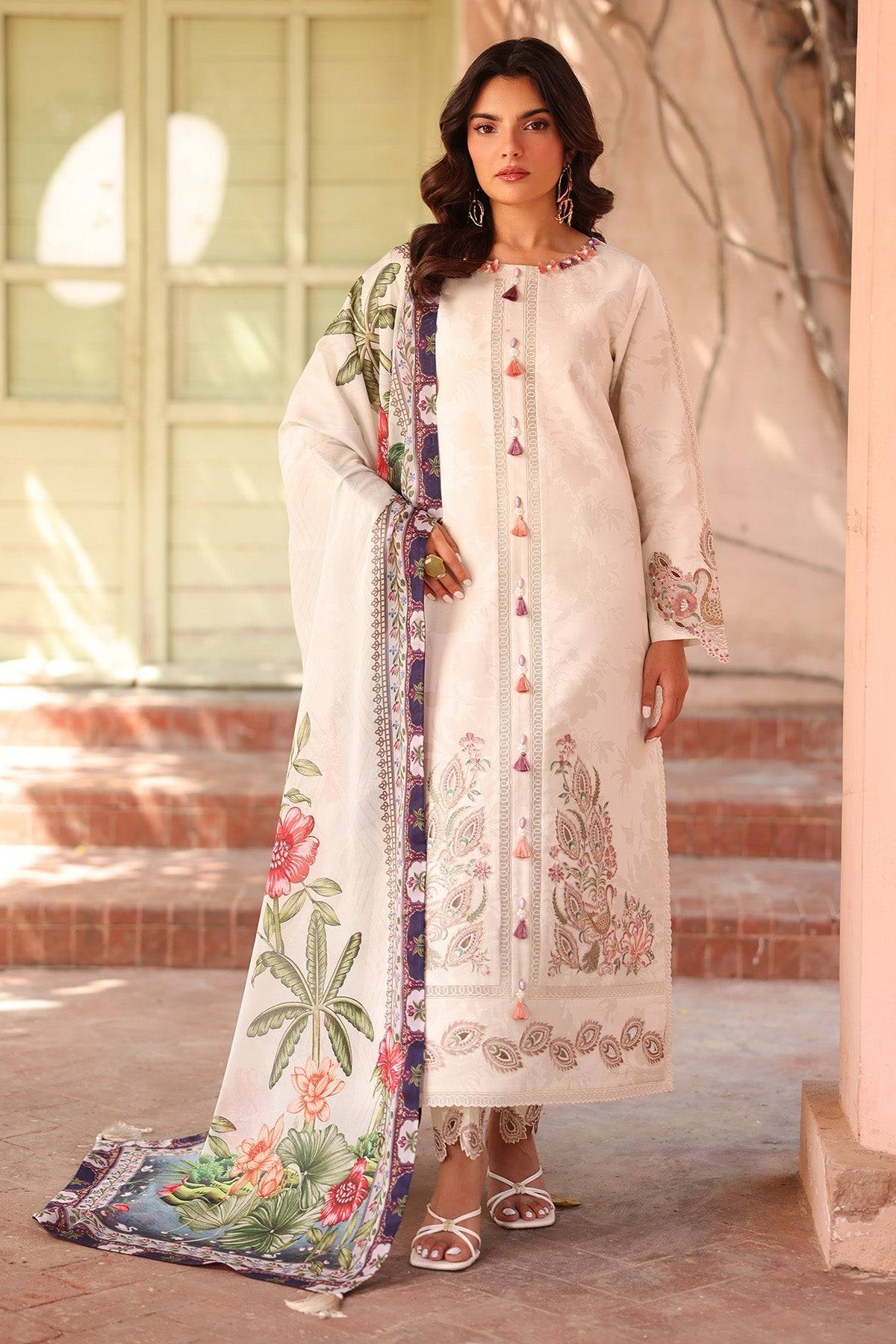 Alizeh | Embroidered Printed Festive Edit 25 | AF-EPL-7035-KARIS by Maria Faisal - Registered Vendor of : Alizeh - type : Ladies Clothes - 100% original wedding dresses
