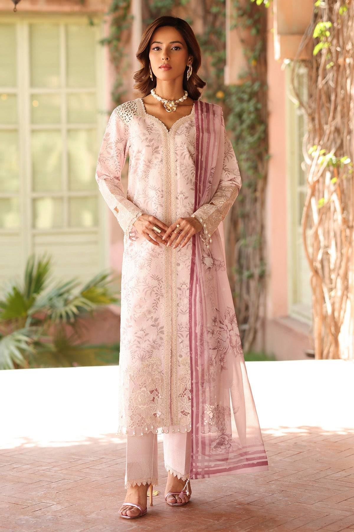 Alizeh | Embroidered Printed Festive Edit 25 | AF-EPL-7040-ARUNA by Maria Faisal - Registered Vendor of : Alizeh - type : Ladies Clothes - 100% original wedding dresses