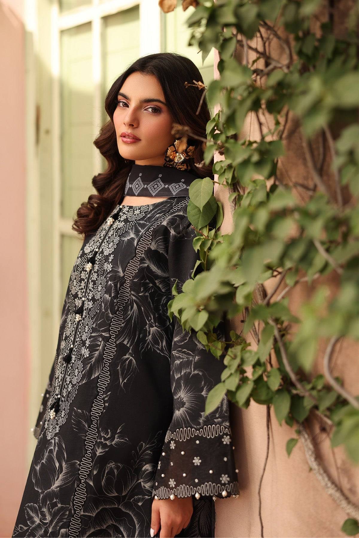 Alizeh | Embroidered Printed Festive Edit 25 | AF-EPL-7037-AZLIN by Maria Faisal - Registered Vendor of : Alizeh - type : Ladies Clothes - 100% original wedding dresses
