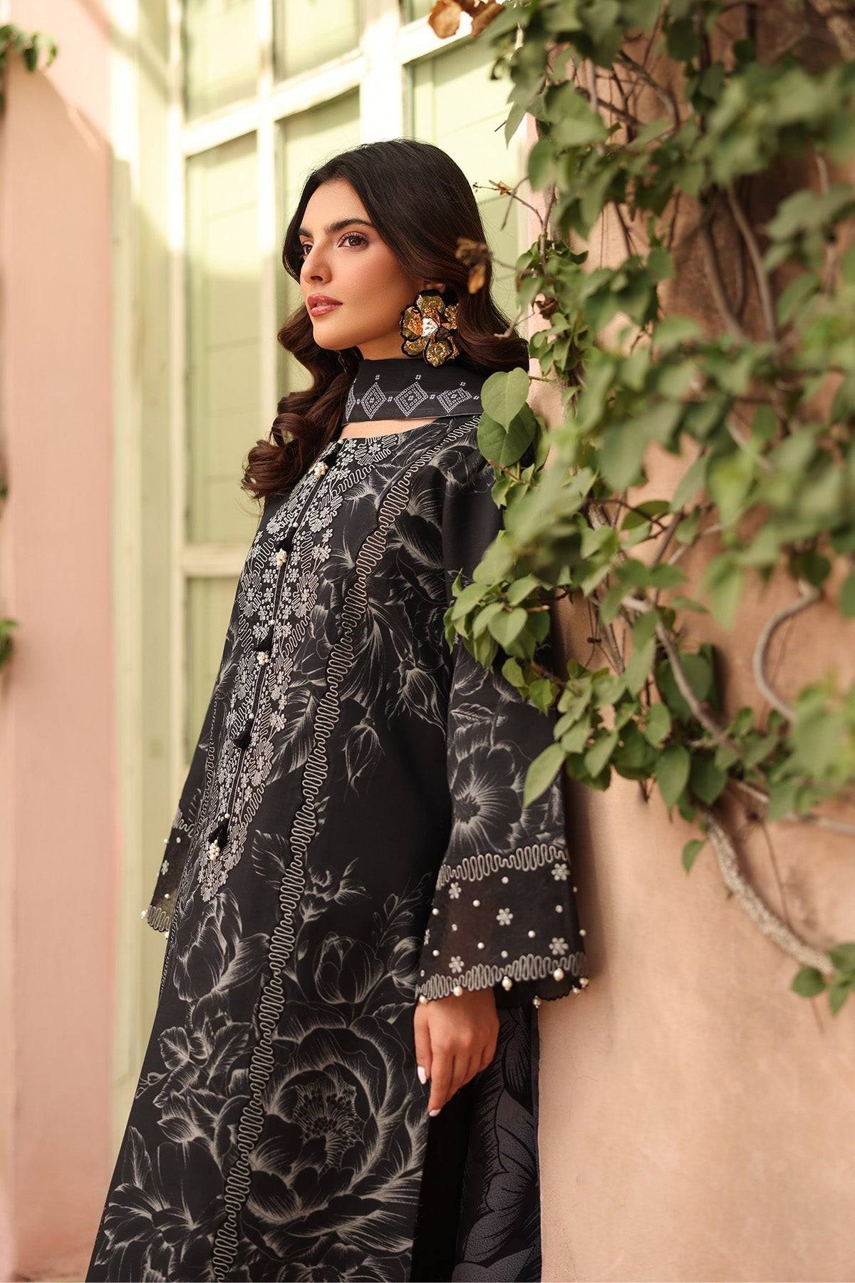 Alizeh | Embroidered Printed Festive Edit 25 | AF-EPL-7037-AZLIN by Maria Faisal - Registered Vendor of : Alizeh - type : Ladies Clothes - 100% original wedding dresses