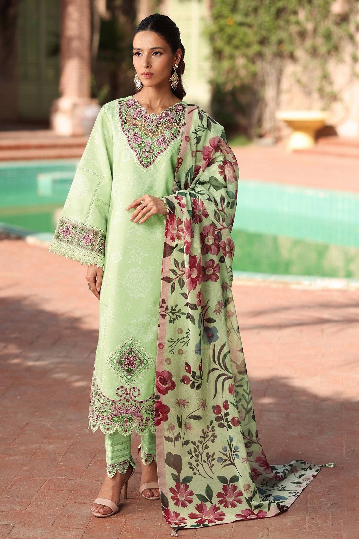 Alizeh | Embroidered Printed Festive Edit 25 | AF-EPL-7034-NUMA by Maria Faisal - Registered Vendor of : Alizeh - type : Ladies Clothes - 100% original wedding dresses