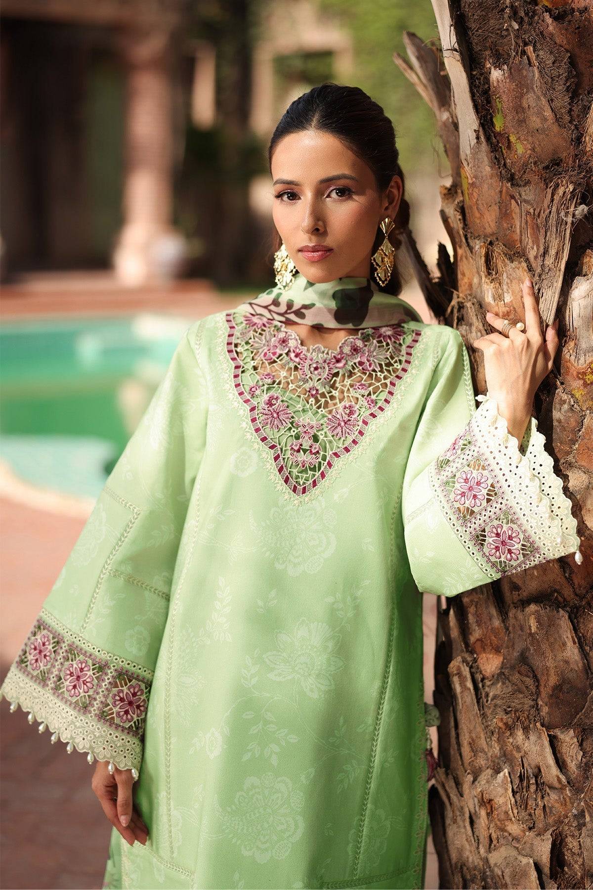 Alizeh | Embroidered Printed Festive Edit 25 | AF-EPL-7034-NUMA by Maria Faisal - Registered Vendor of : Alizeh - type : Ladies Clothes - 100% original wedding dresses