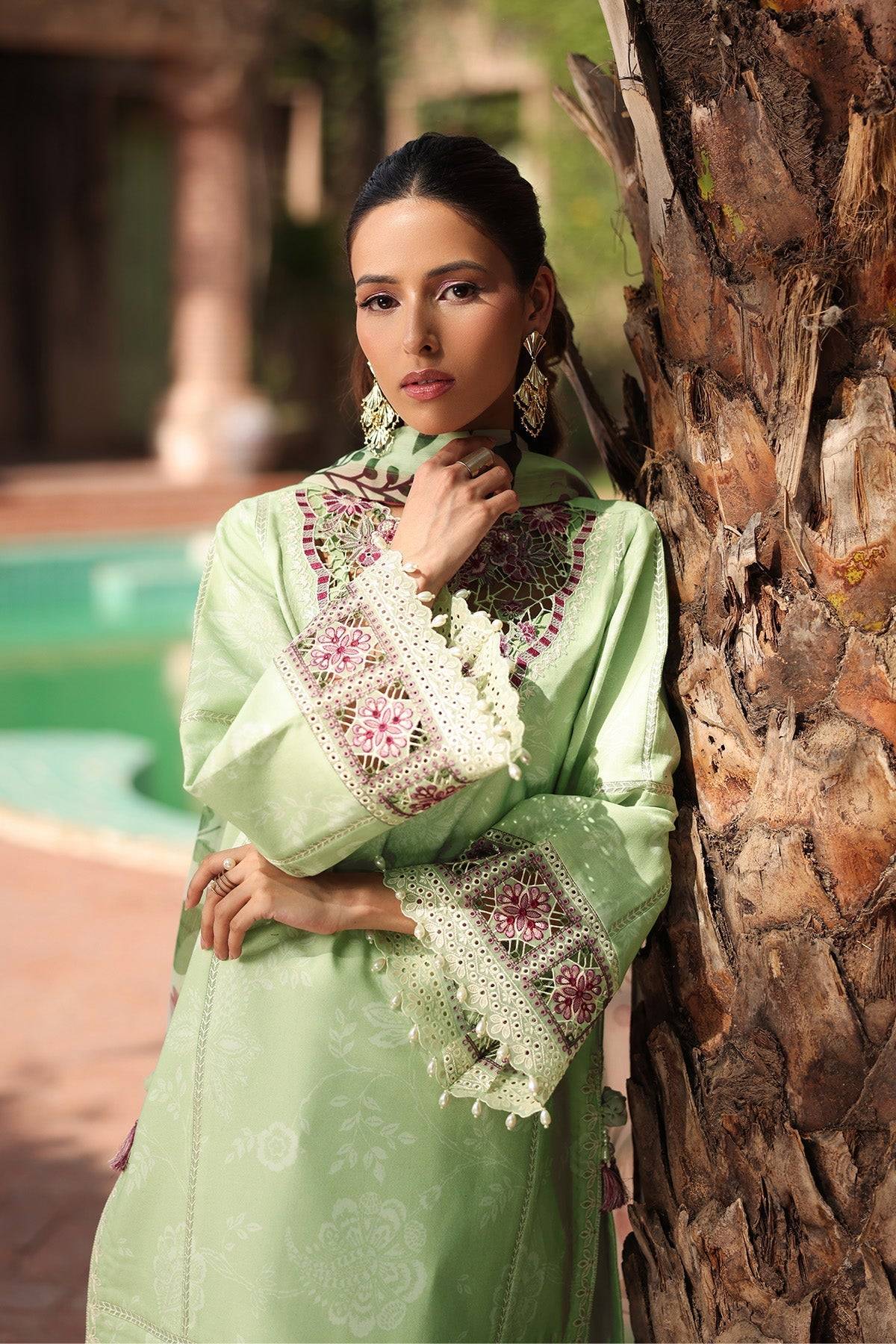 Alizeh | Embroidered Printed Festive Edit 25 | AF-EPL-7034-NUMA by Maria Faisal - Registered Vendor of : Alizeh - type : Ladies Clothes - 100% original wedding dresses