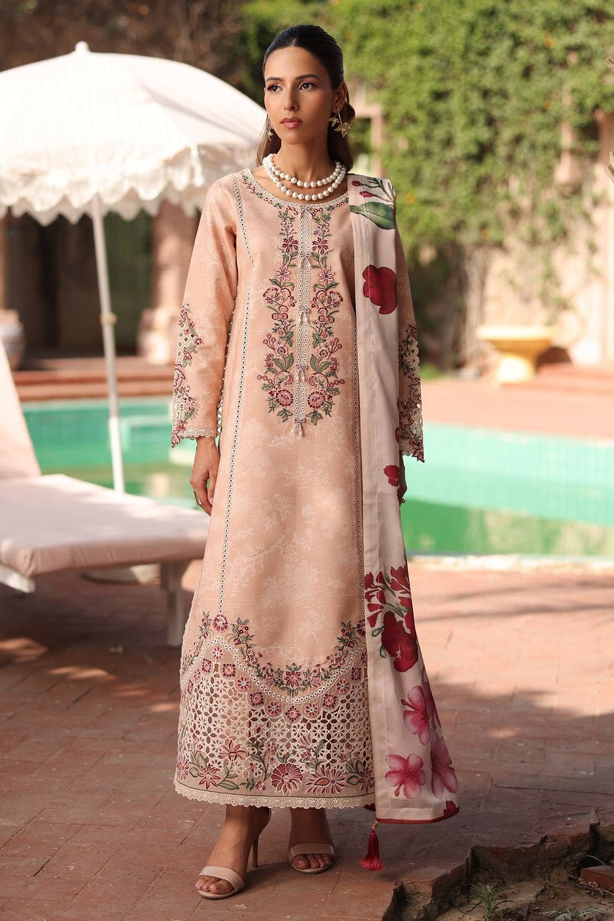 Alizeh | Embroidered Printed Festive Edit 25 | AF-EPL-7036-CLOVER by Maria Faisal - Registered Vendor of : Alizeh - type : Ladies Clothes - 100% original wedding dresses