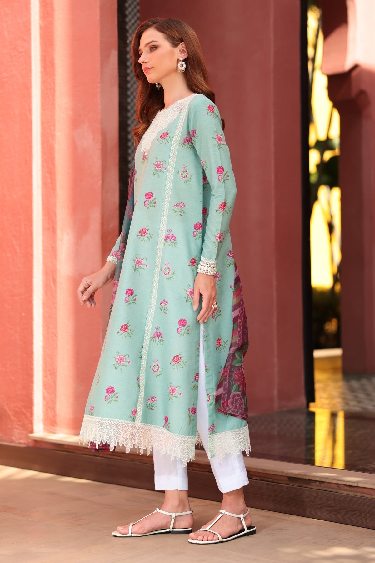 Xenia Formals | The Eid Edit | SLATE - Casual Dress - available at Maria Faisal in UK and USA.
