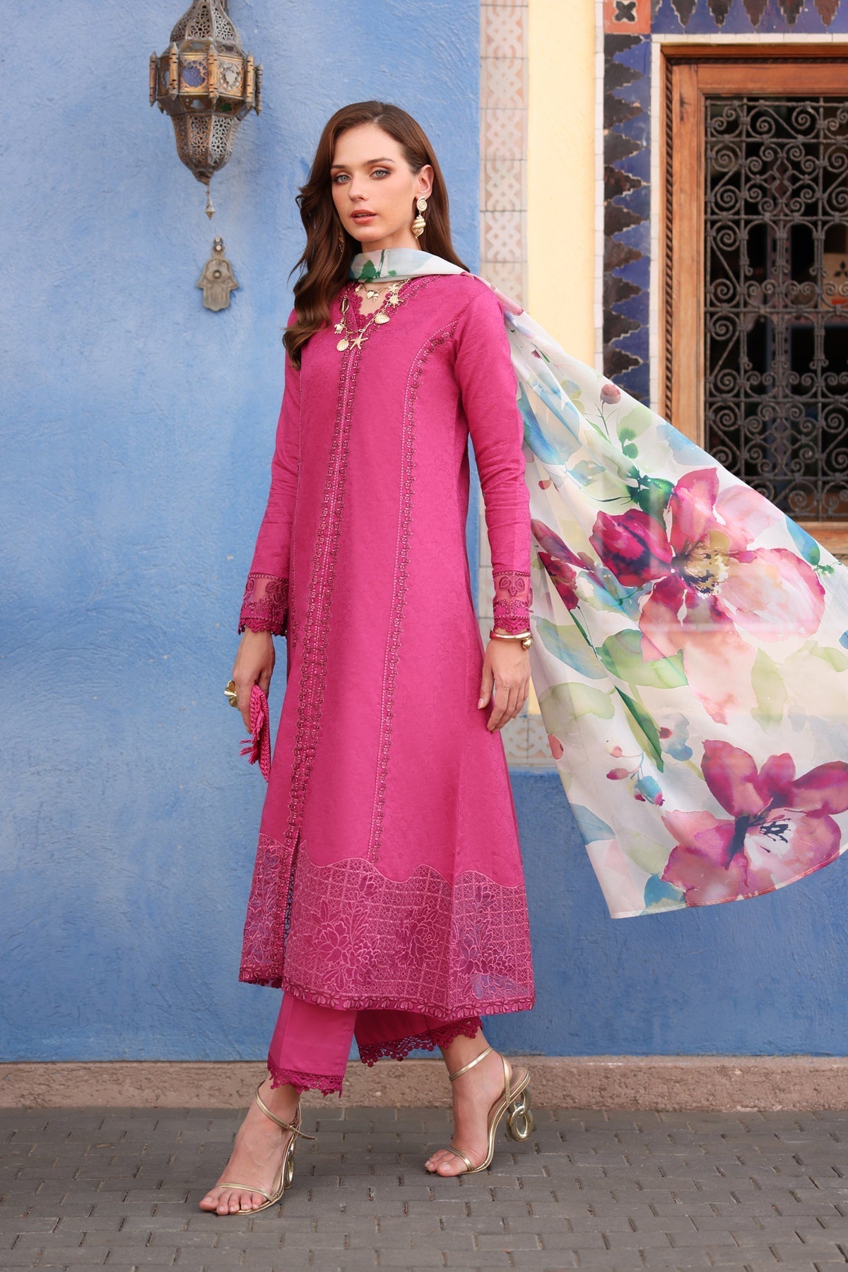 Xenia Formals | Layana Summer 26 | JEYA - Dress - available at Maria Faisal in UK and USA.
