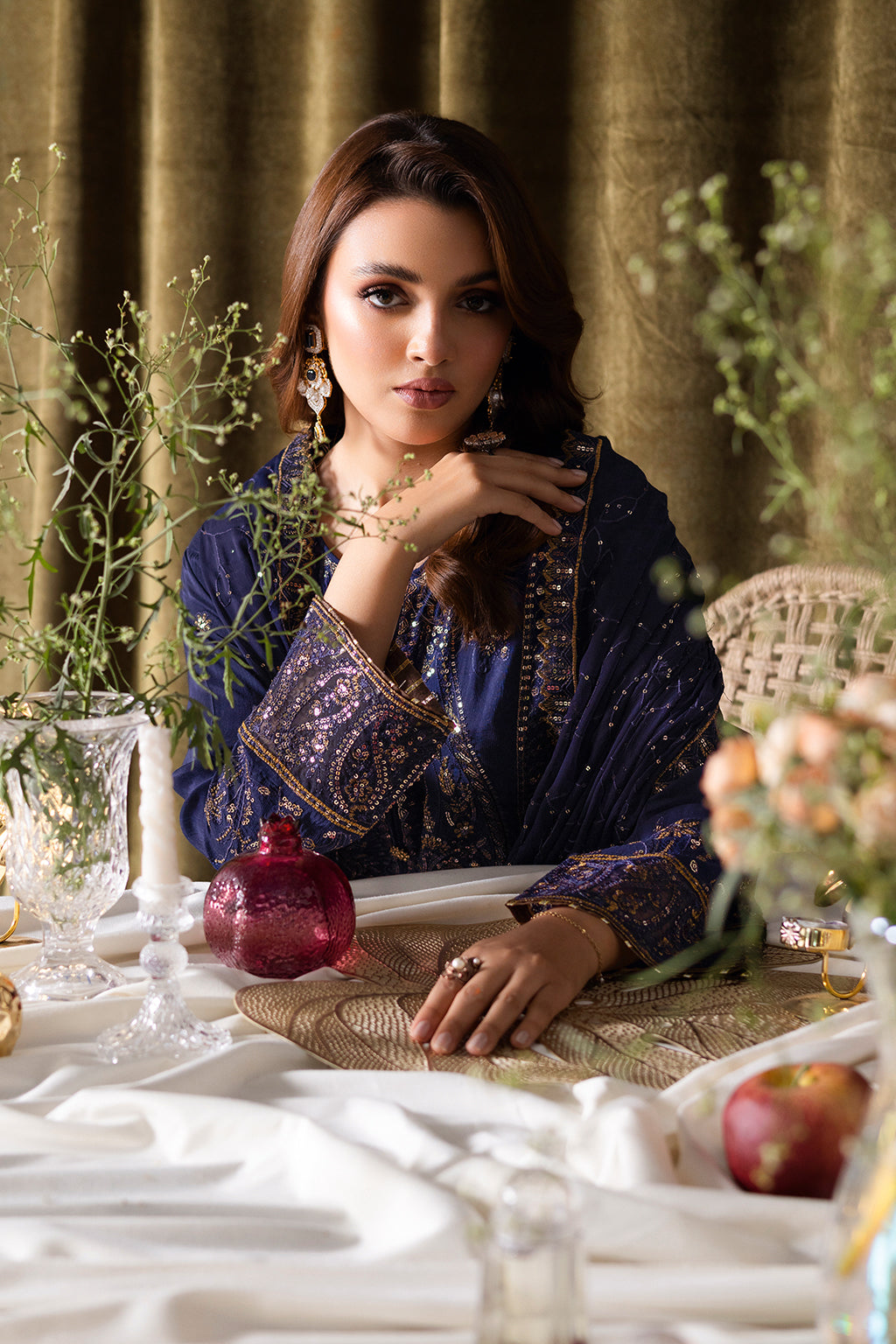 Ramsha | Aangan Luxury Raw silk | AA-103 - Formal Dress - available at Maria Faisal in UK and USA.