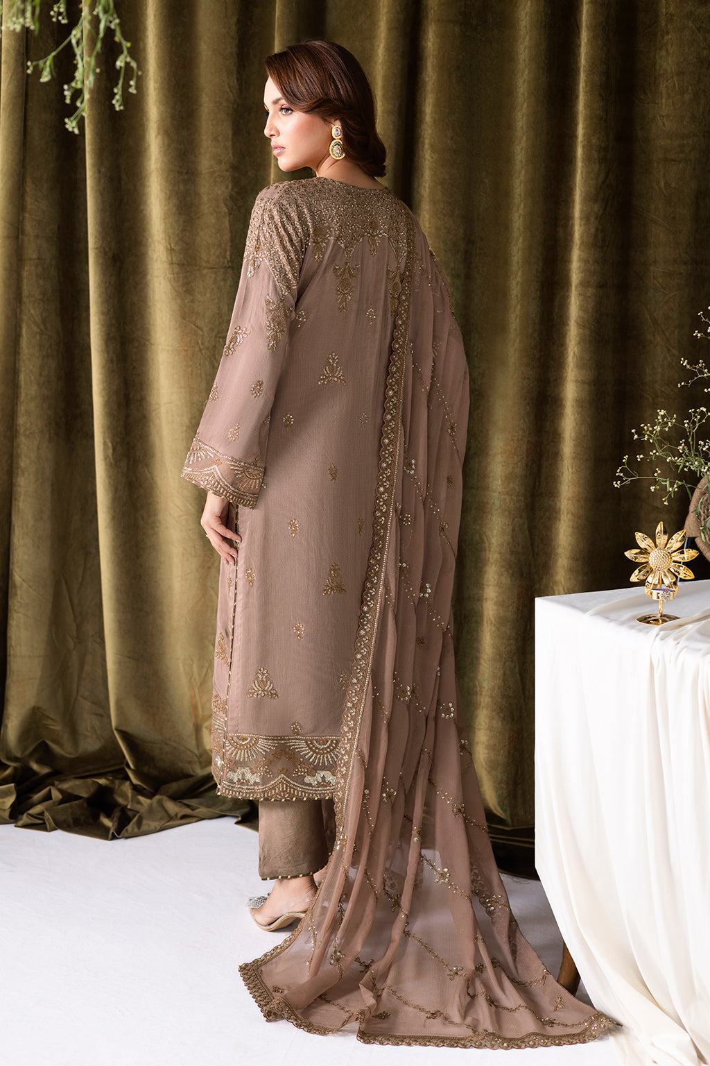 Ramsha | Aangan Luxury Raw silk | AA-110 - Formal Dress - available at Maria Faisal in UK and USA.