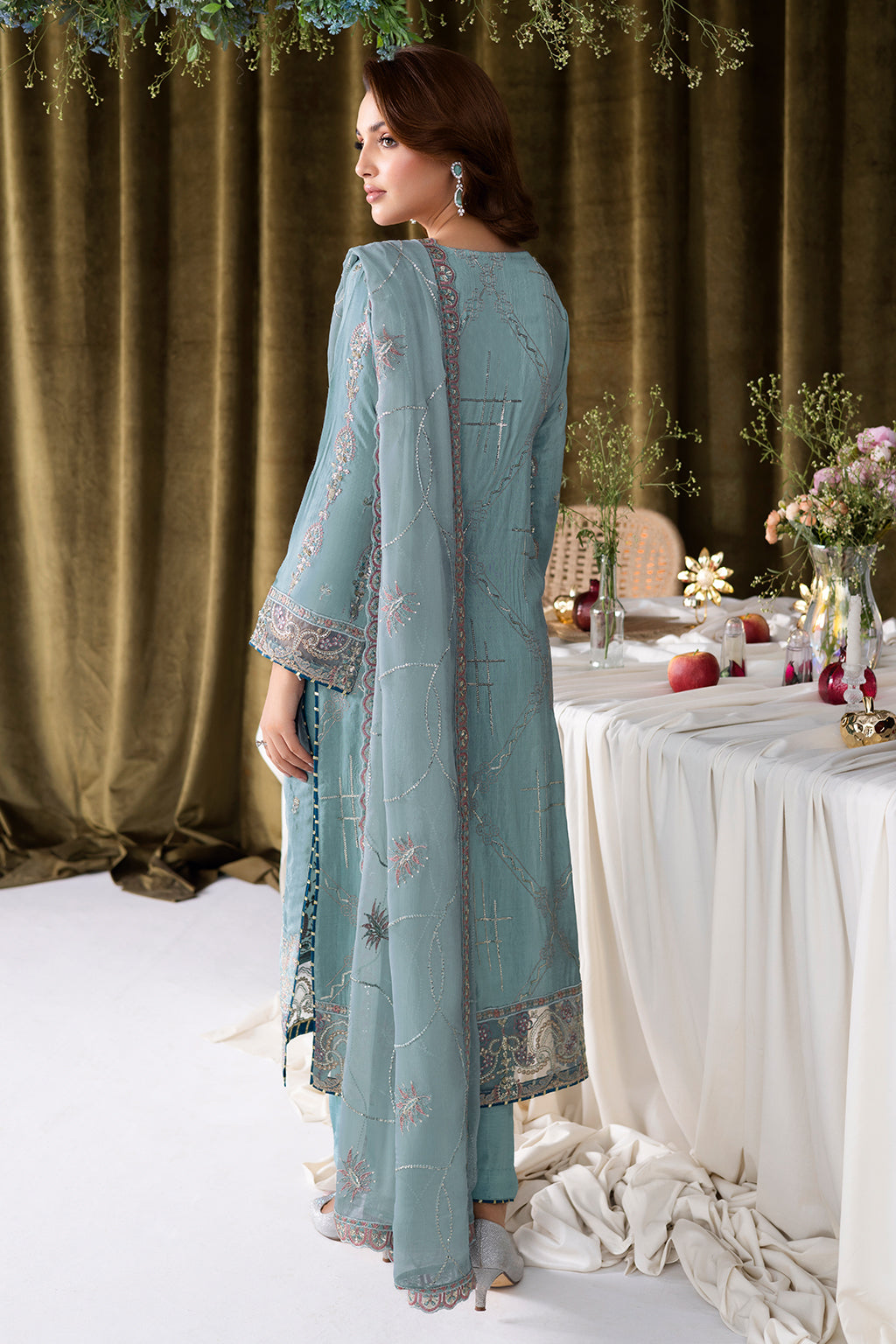 Ramsha | Aangan Luxury Raw silk | AA-109 - Formal Dress - available at Maria Faisal in UK and USA.