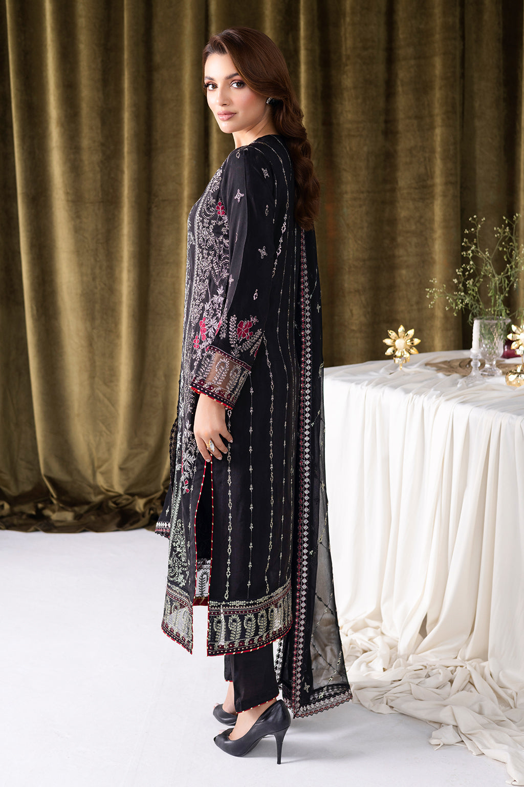 Ramsha | Aangan Luxury Raw silk | AA-105 - Formal Dress - available at Maria Faisal in UK and USA.