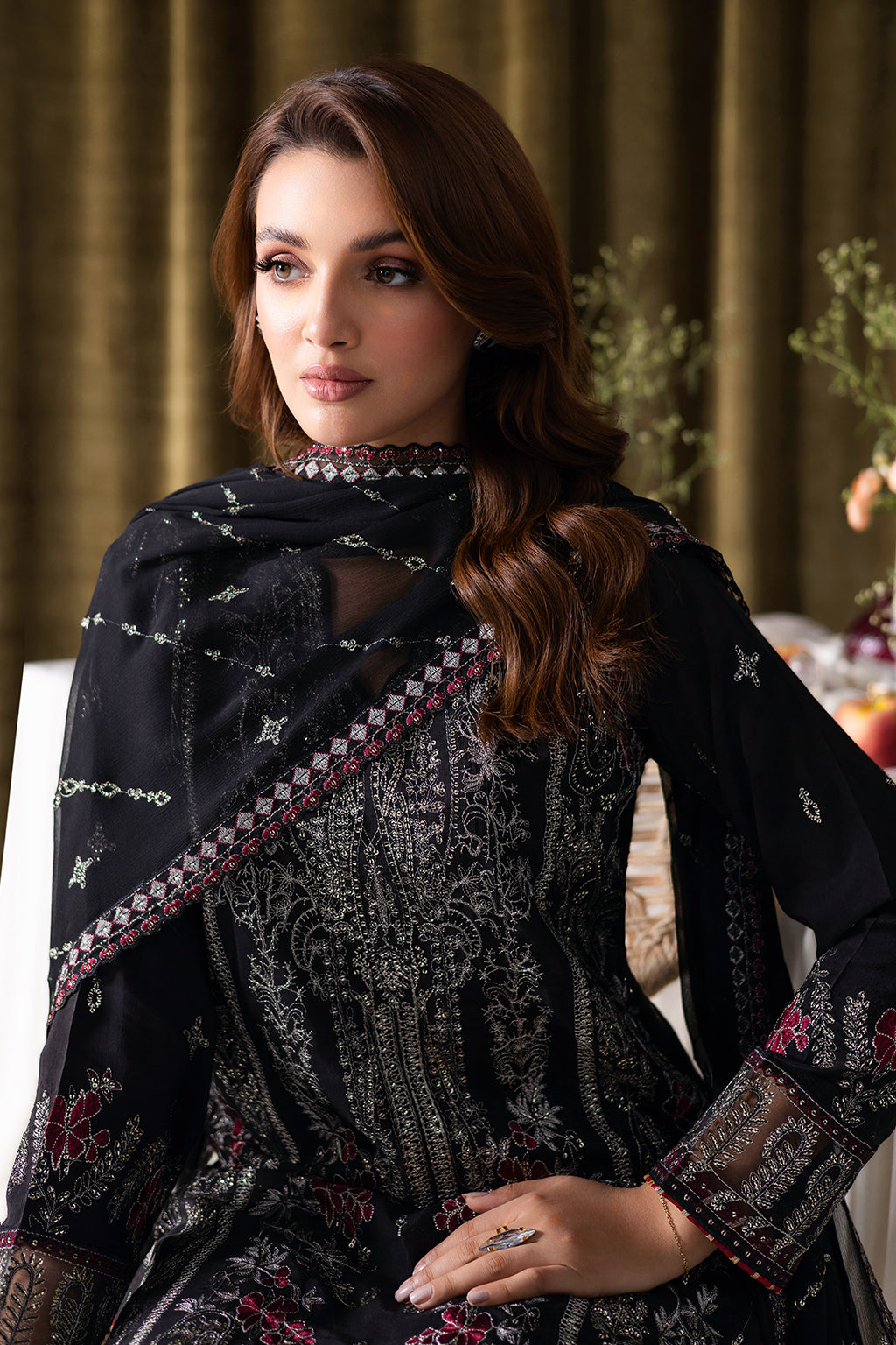 Ramsha | Aangan Luxury Raw silk | AA-105 - Formal Dress - available at Maria Faisal in UK and USA.