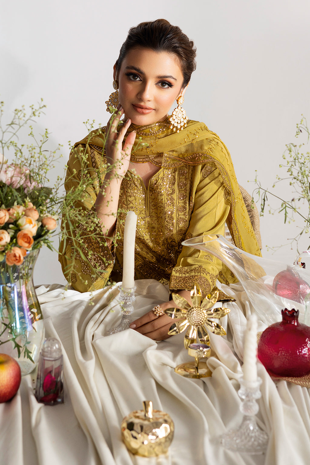 Ramsha | Aangan Luxury Raw silk | AA-102 - Formal Dress - available at Maria Faisal in UK and USA.