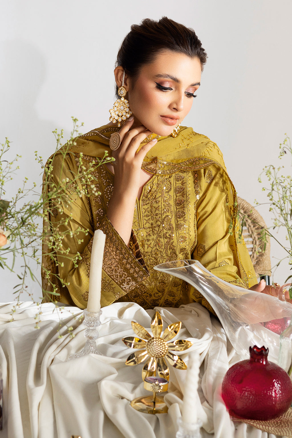 Ramsha | Aangan Luxury Raw silk | AA-102 - Formal Dress - available at Maria Faisal in UK and USA.