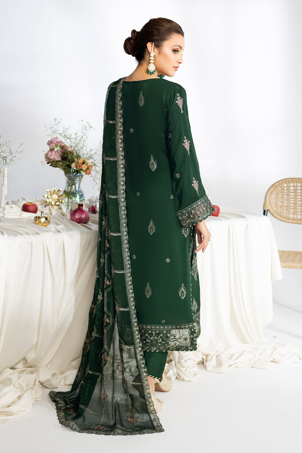Ramsha | Aangan Luxury Raw silk | AA-107 - Formal Dress - available at Maria Faisal in UK and USA.