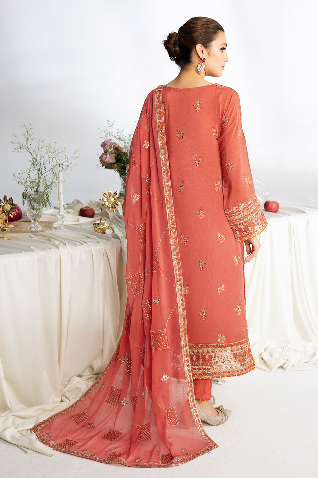 Ramsha | Aangan Luxury Raw silk | AA-106 - Formal Dress - available at Maria Faisal in UK and USA.