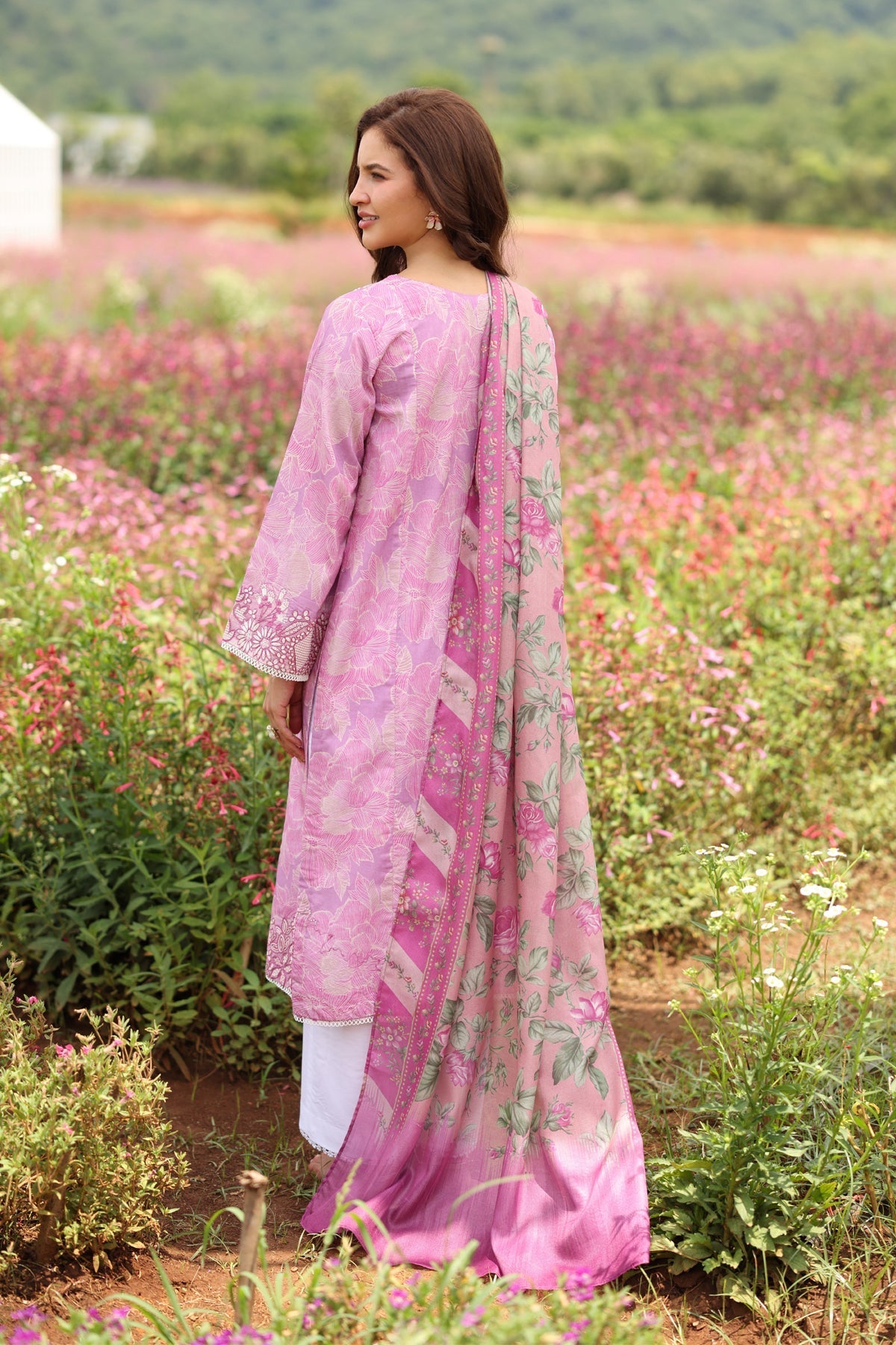 Xenia Formals | Layana Summer 26 | ROSY AFFAIR - Dress - available at Maria Faisal in UK and USA.