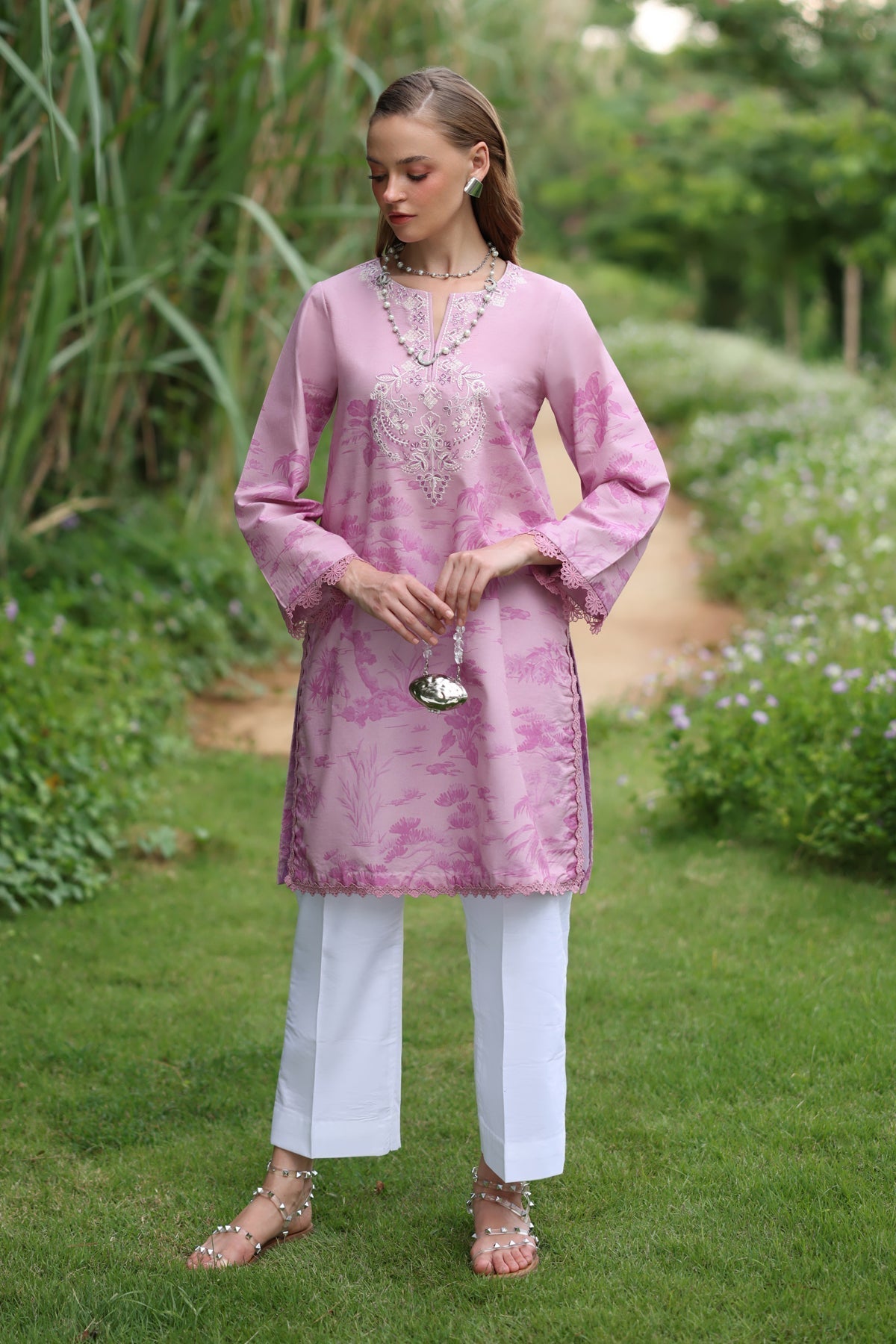 Xenia Formals | The Eid Edit | KARRA - Casual Dress - available at Maria Faisal in UK and USA.