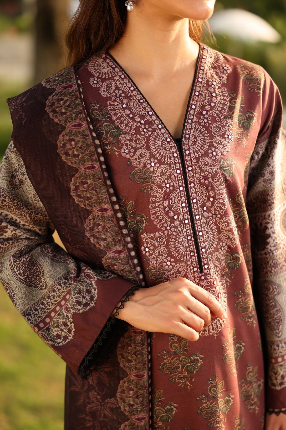 Xenia Formals | Sun Seeking | FOSSIL - Formal Dress - available at Maria Faisal in UK and USA.