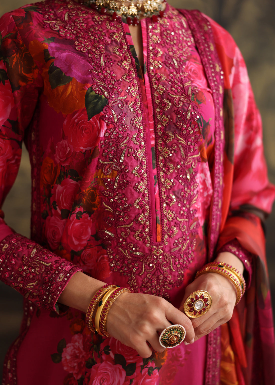 Humjoli | Rehana Luxury Collection | PINK ROSE - Ladies Clothes - Maria Faisal