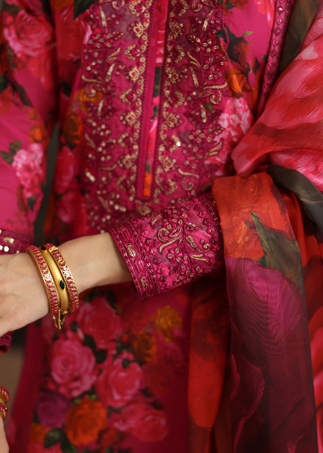 Humjoli | Rehana Luxury Collection | PINK ROSE - Ladies Clothes - Maria Faisal