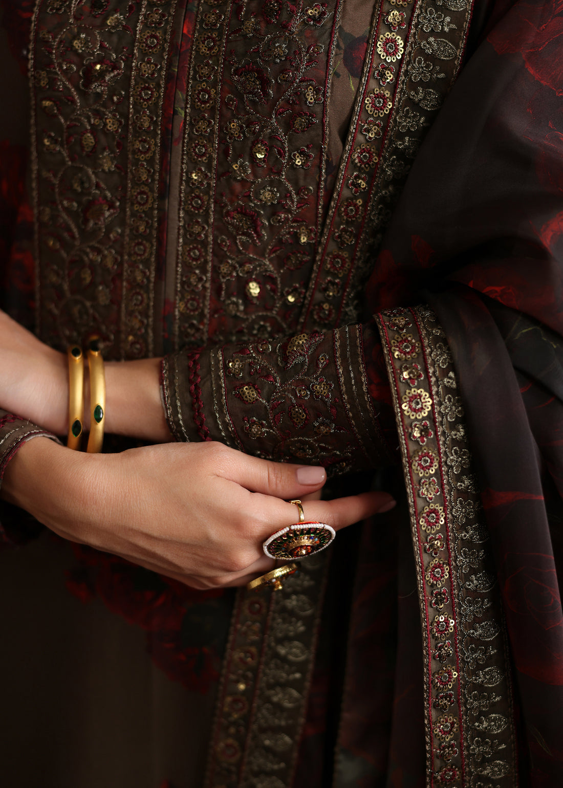 Humjoli | Rehana Luxury Collection | BROWN ROME - Ladies Clothes - Maria Faisal
