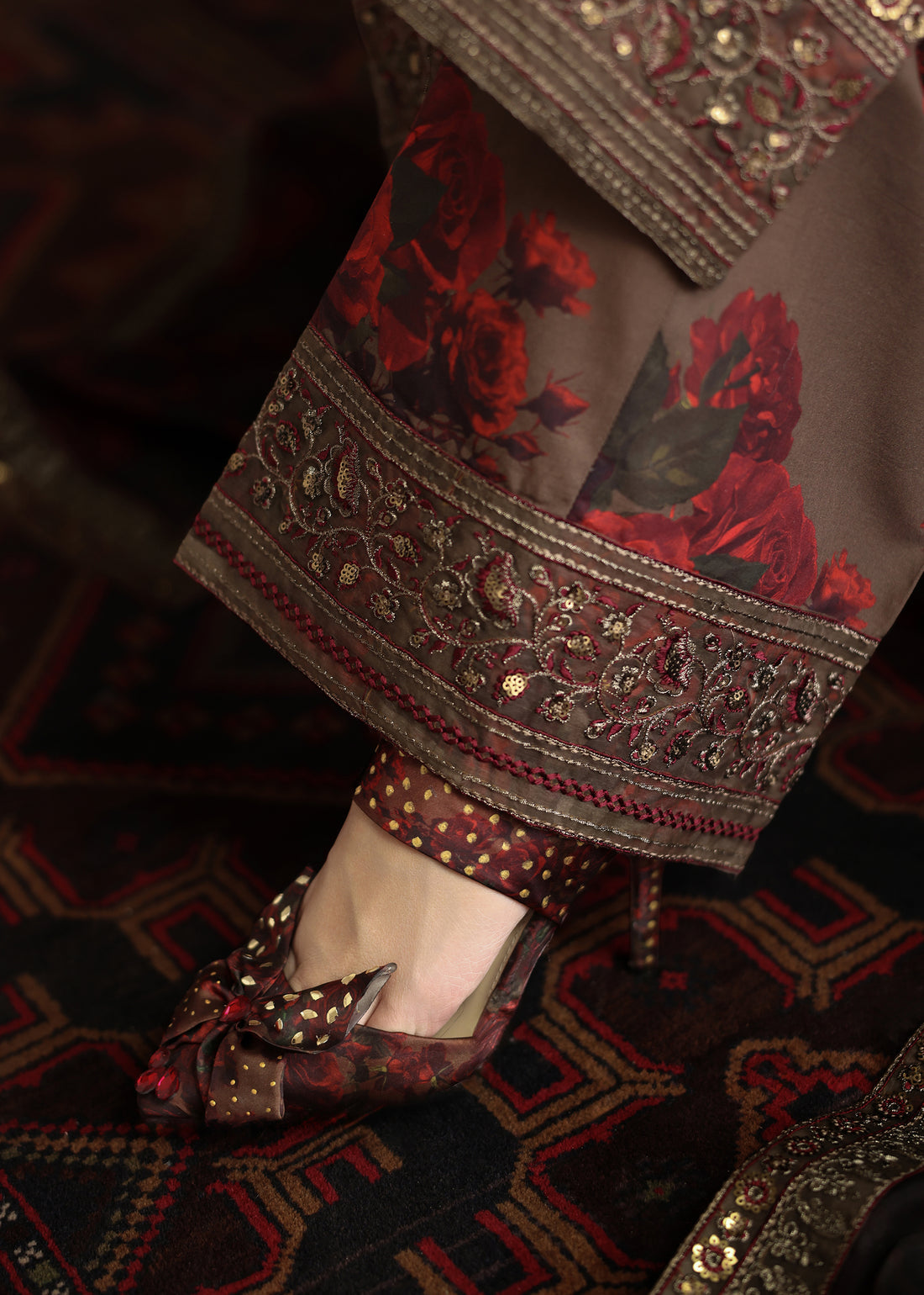 Humjoli | Rehana Luxury Collection | BROWN ROME - Ladies Clothes - Maria Faisal