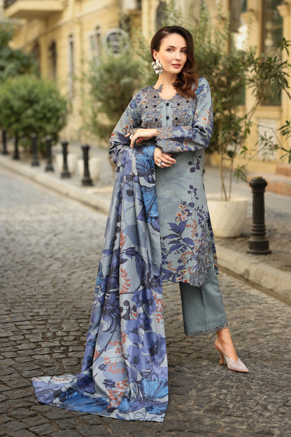 Rangrasiya | Lifestyle Winter Edit 25 | Audrey - Casual Dress - available at Maria Faisal in UK and USA.