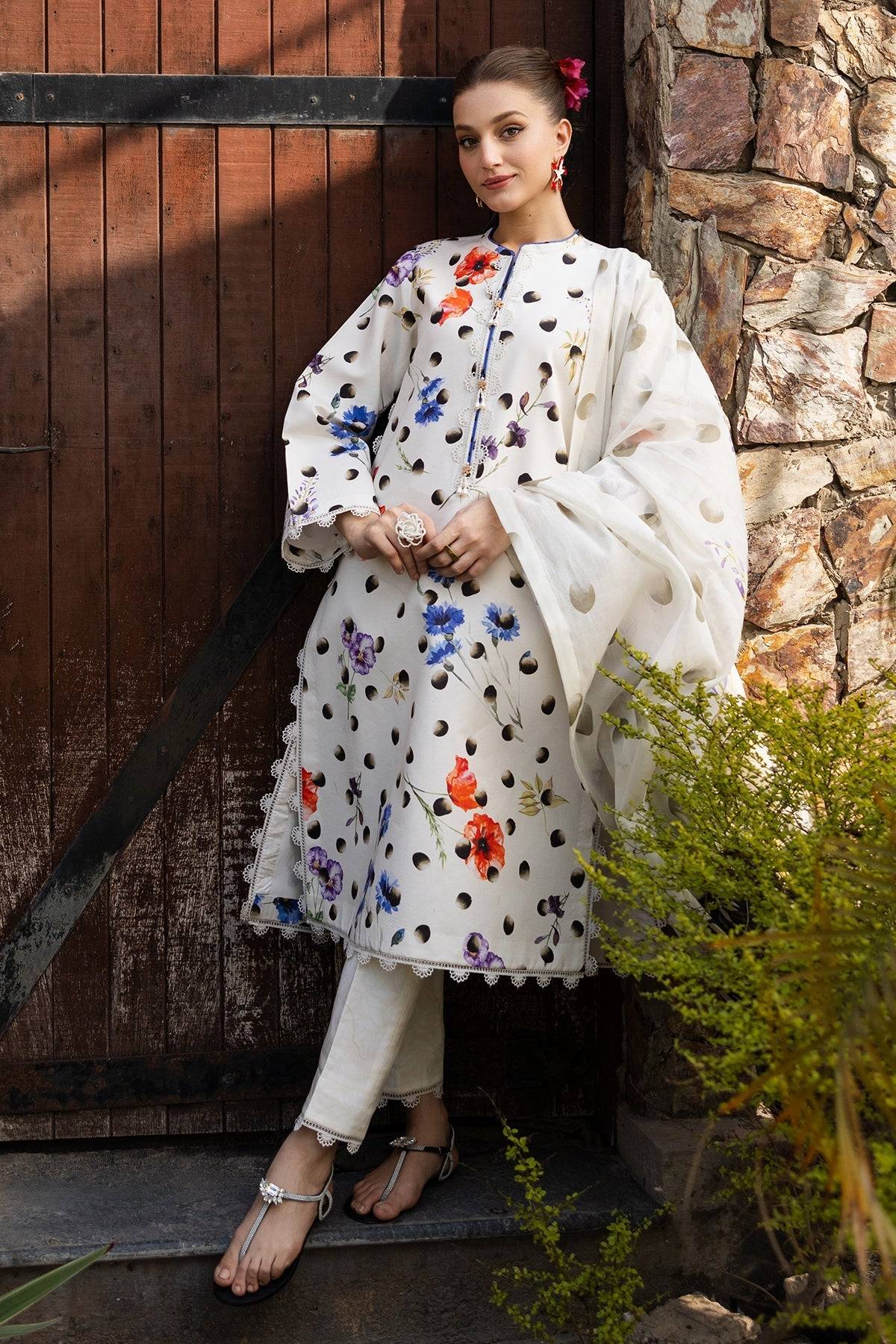 Alizeh | Sheen Lawn Prints 25 | AF-PL-6037-Loco by Maria Faisal - Registered Vendor of : Alizeh - type : Ladies Clothes - 100% original wedding dresses