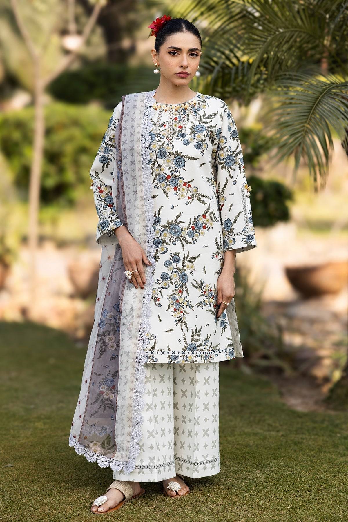 Alizeh | Sheen Lawn Prints 25 | AF-PL-6040-Alaska by Maria Faisal - Registered Vendor of : Alizeh - type : Ladies Clothes - 100% original wedding dresses