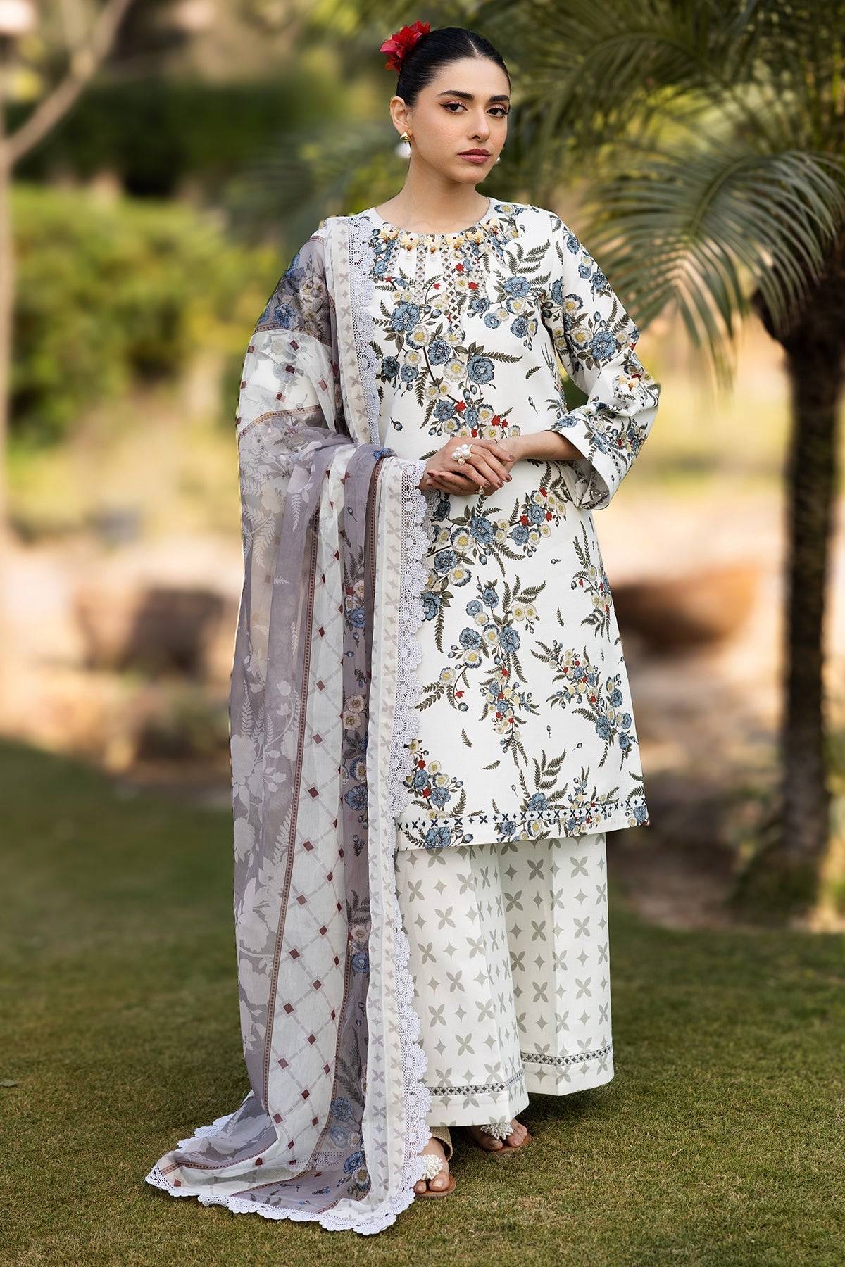 Alizeh | Sheen Lawn Prints 25 | AF-PL-6040-Alaska by Maria Faisal - Registered Vendor of : Alizeh - type : Ladies Clothes - 100% original wedding dresses