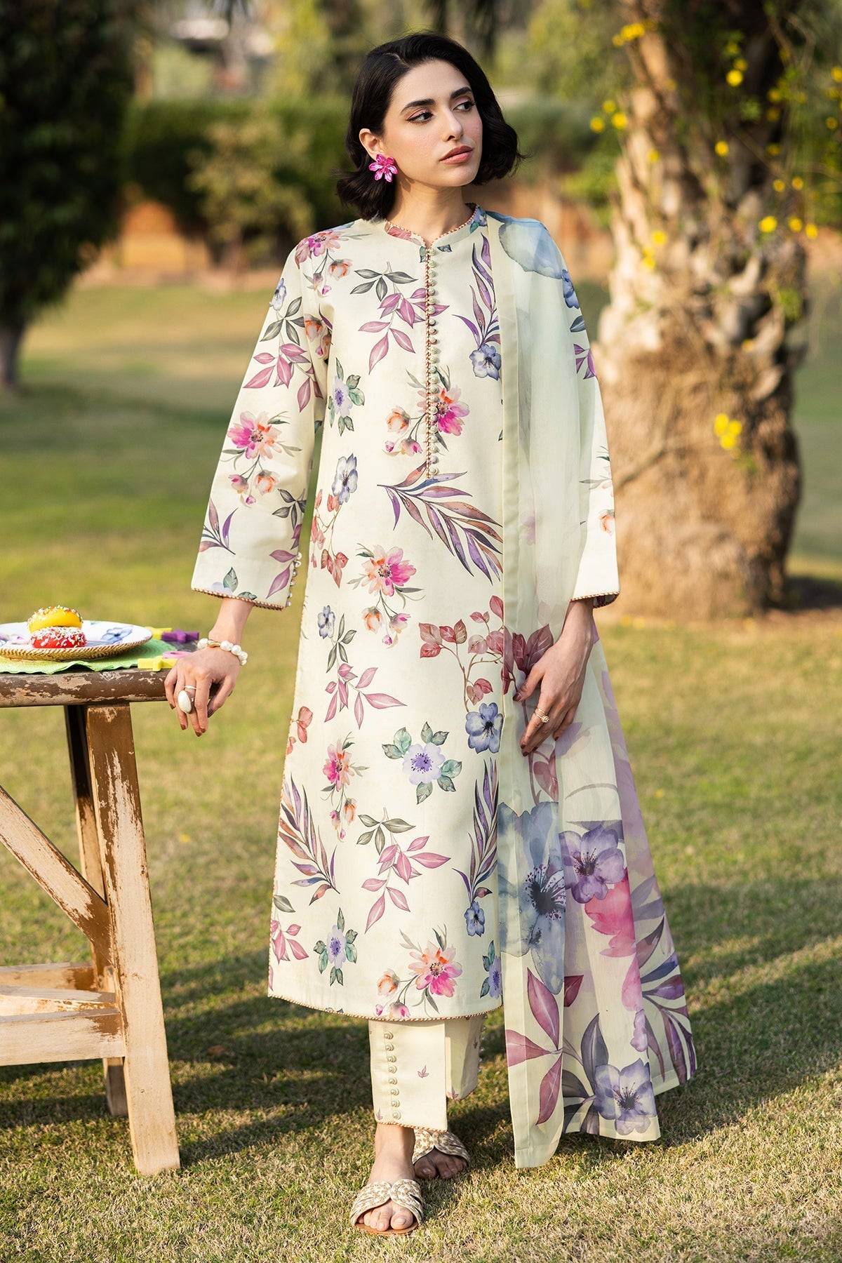 Alizeh | Sheen Lawn Prints 25 | AF-PL-6029-Minday by Maria Faisal - Registered Vendor of : Alizeh - type : Ladies Clothes - 100% original wedding dresses