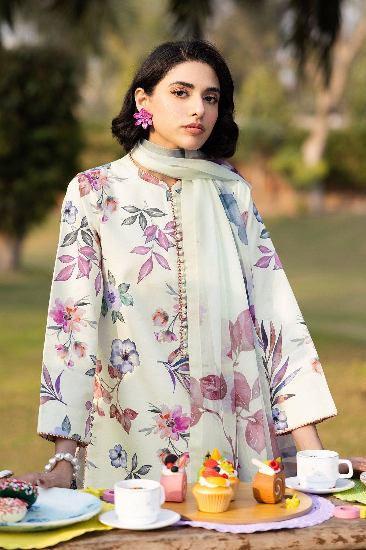 Alizeh | Sheen Lawn Prints 25 | AF-PL-6029-Minday by Maria Faisal - Registered Vendor of : Alizeh - type : Ladies Clothes - 100% original wedding dresses
