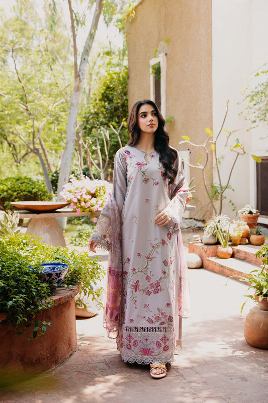 Florent | Festive Luxury Lawn 26 | FZF - 1A - Luxury Dress - available at Maria Faisal in UK and USA.