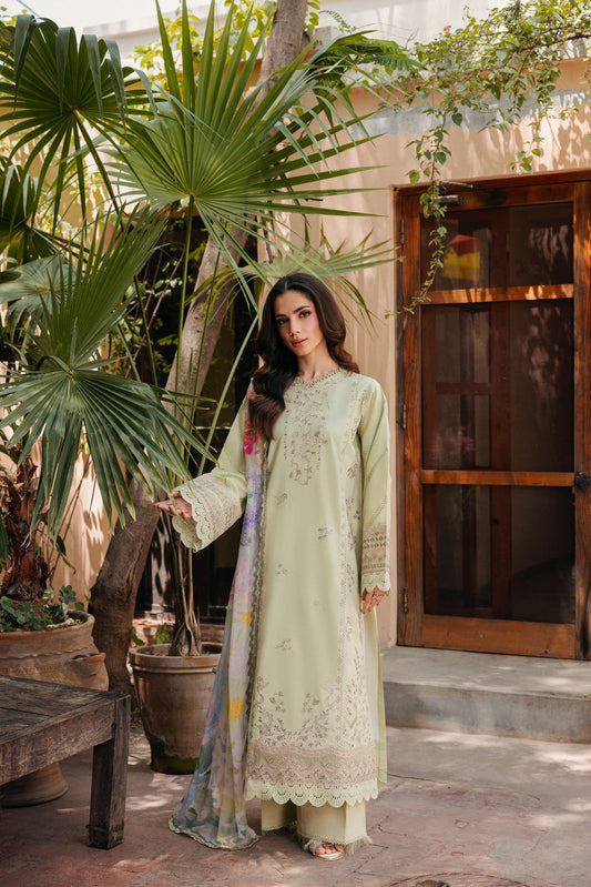 Florent | Festive Luxury Lawn 26 | FZF - 2A - Luxury Dress - available at Maria Faisal in UK and USA.