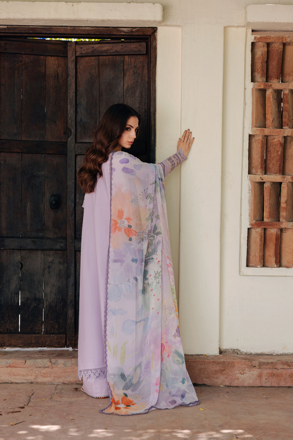 Florent | Festive Luxury Lawn 26 | FZF - 2B - Luxury Dress - available at Maria Faisal in UK and USA.