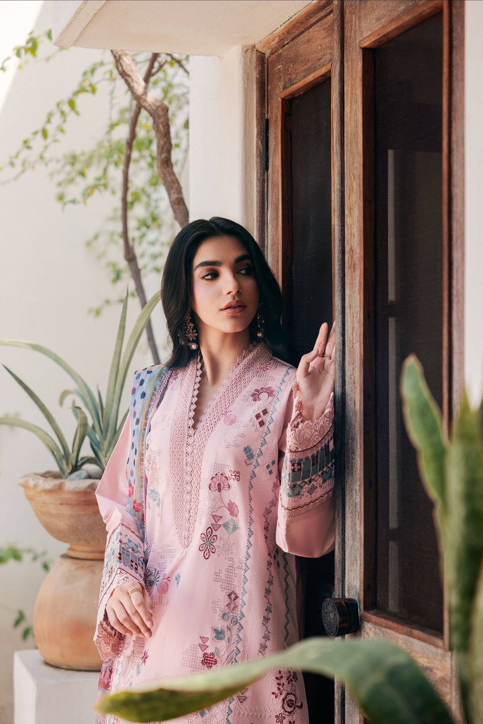 Florent | Festive Luxury Lawn 26 | FZF - 4A - Luxury Dress - available at Maria Faisal in UK and USA.
