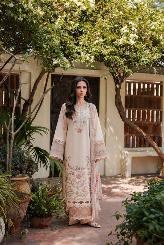 Florent | Festive Luxury Lawn 26 | FZF - 5A - Luxury Dress - available at Maria Faisal in UK and USA.