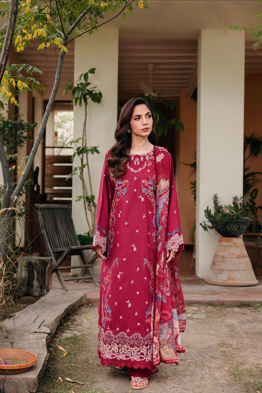 Florent | Festive Luxury Lawn 26 | FZF - 7A - Luxury Dress - available at Maria Faisal in UK and USA.