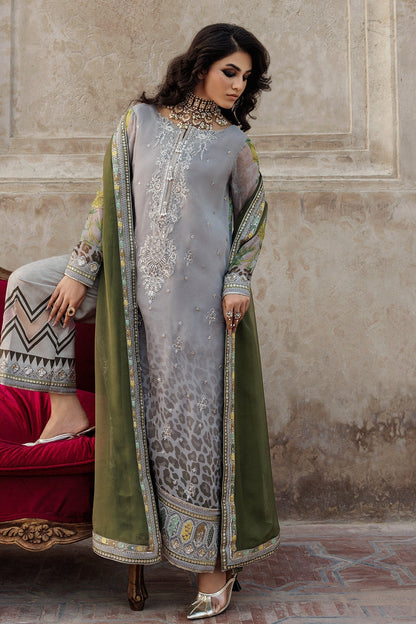Charizma | Vasal Chiffon | VSL6-12 - Dress - available at Maria Faisal in UK and USA.